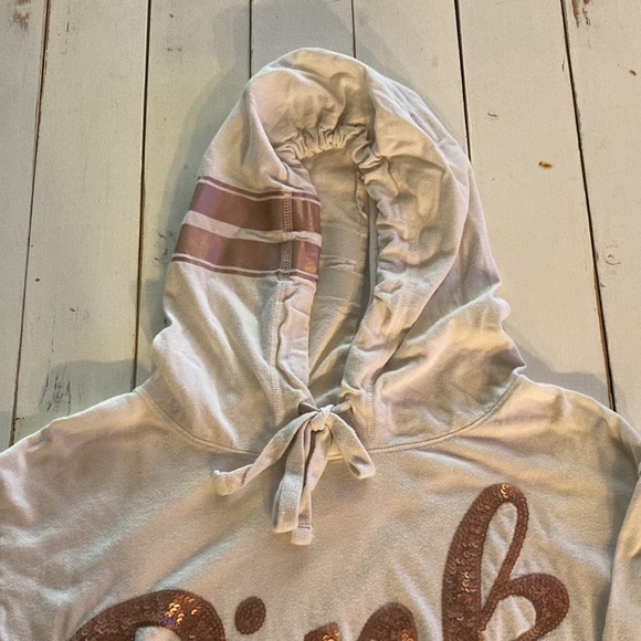 Victoria’s Secret Pink Hoodie in Cream and Rose Gold, Small - Picture 3 of 6